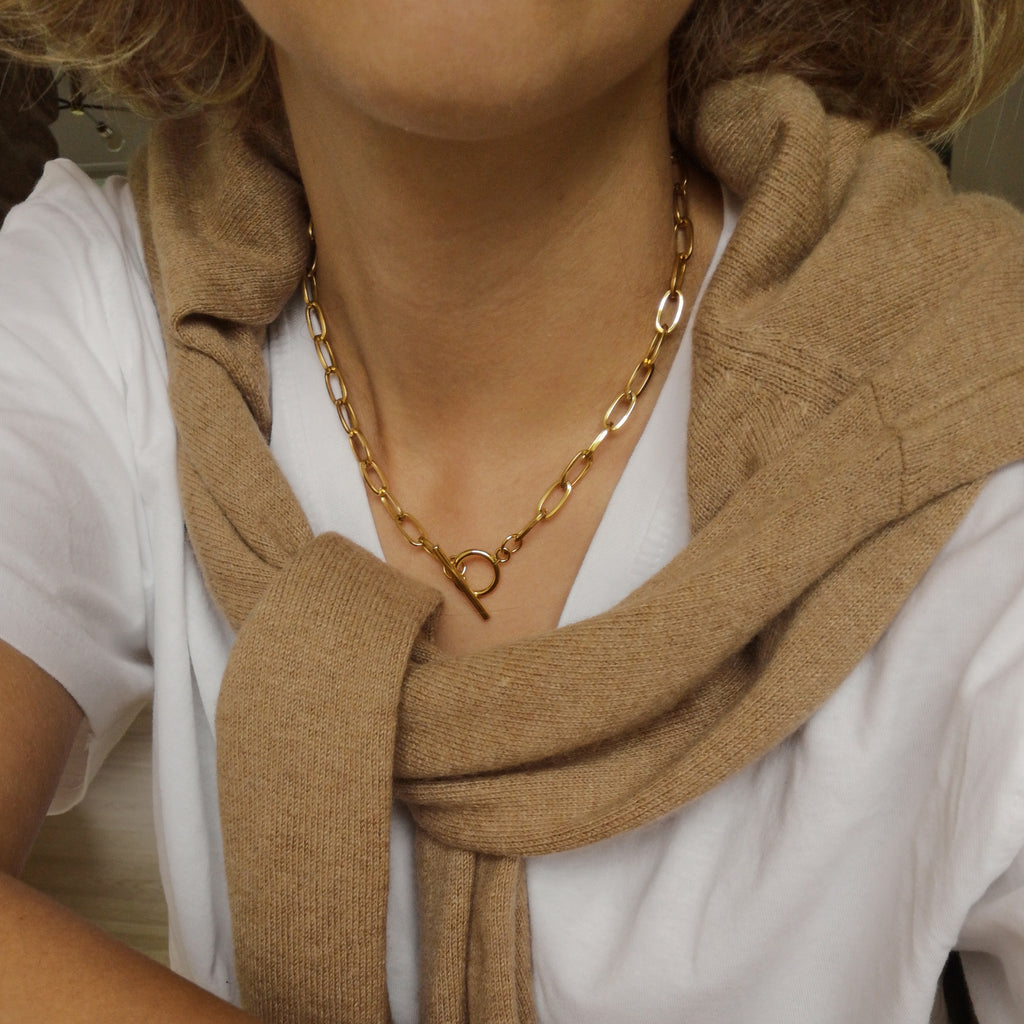 Chain necklace in stainless steel