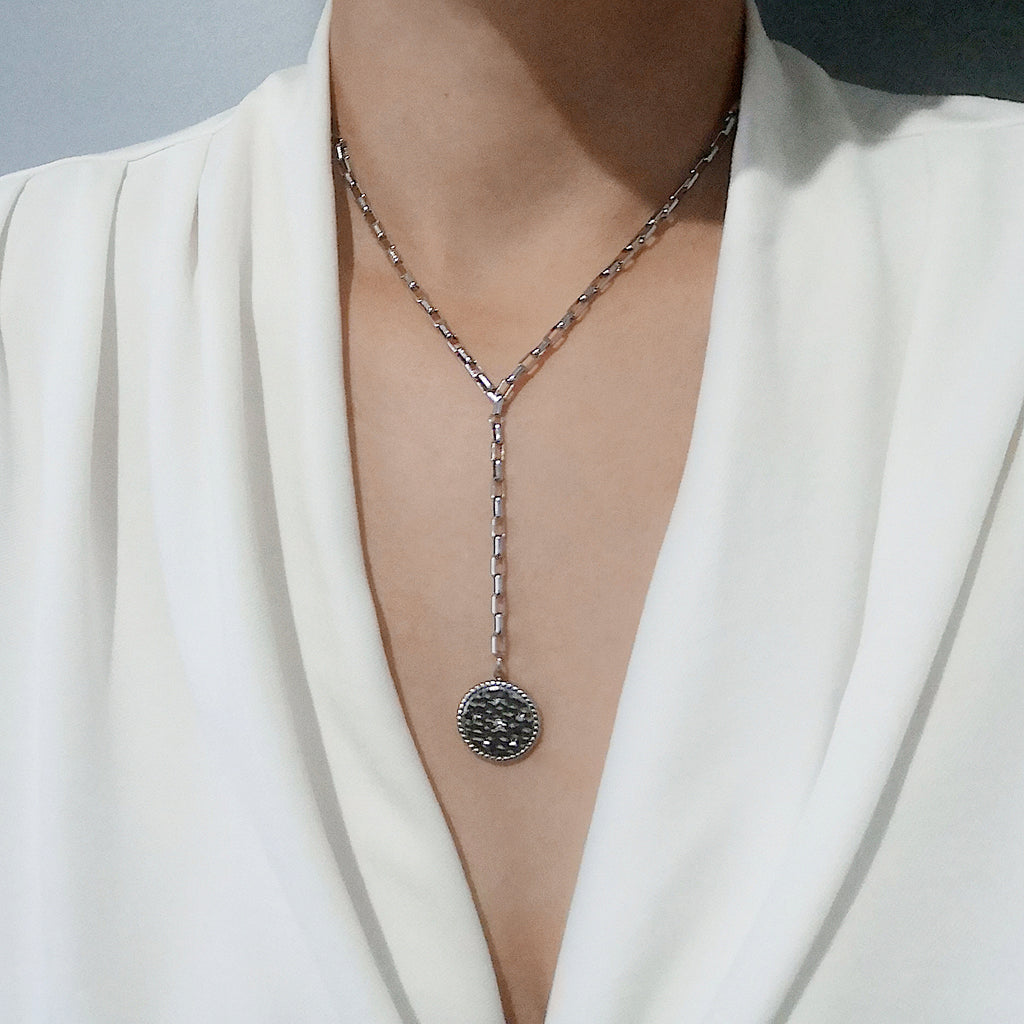 Product photo Alexa Necklace with Pendant in Stainless Steel