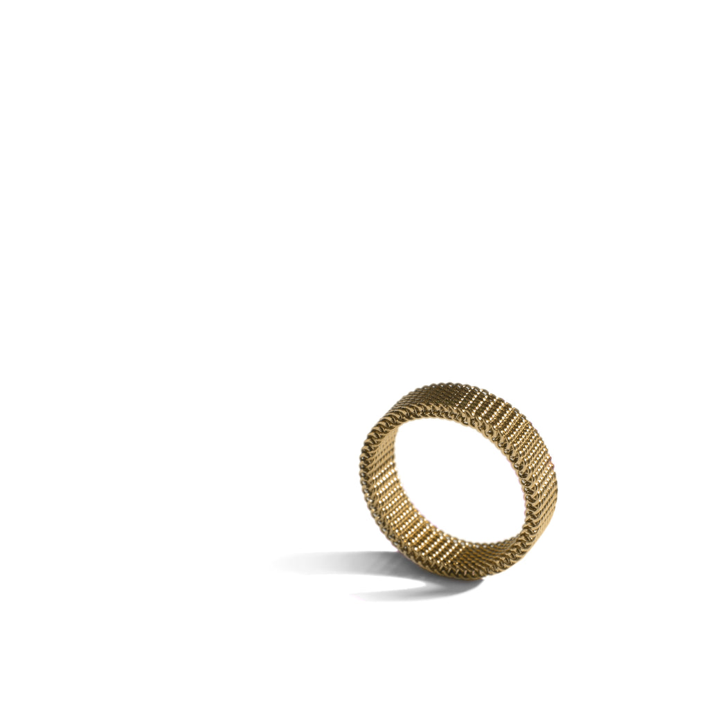 Cascata Braided Ring in Gold Plated Product photo