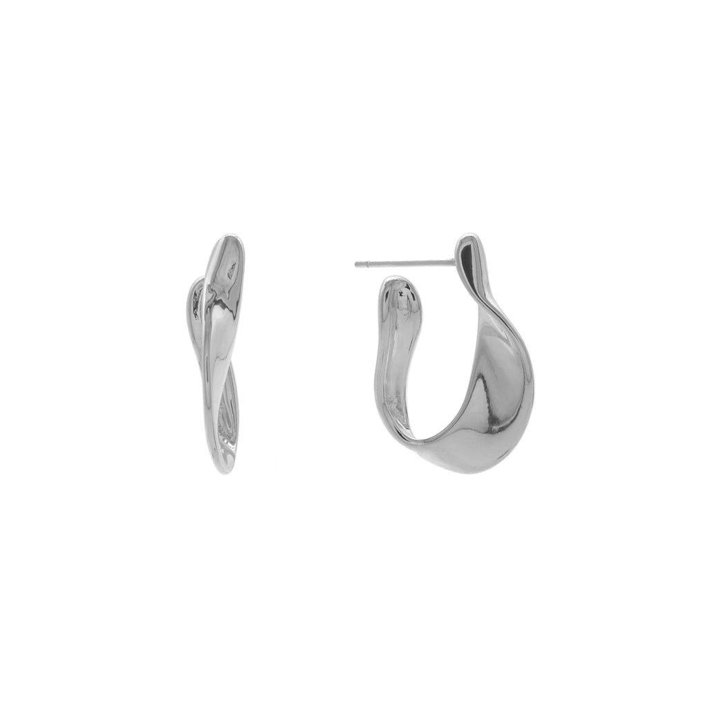 Eliana Hoops in Platinum Plated product photo