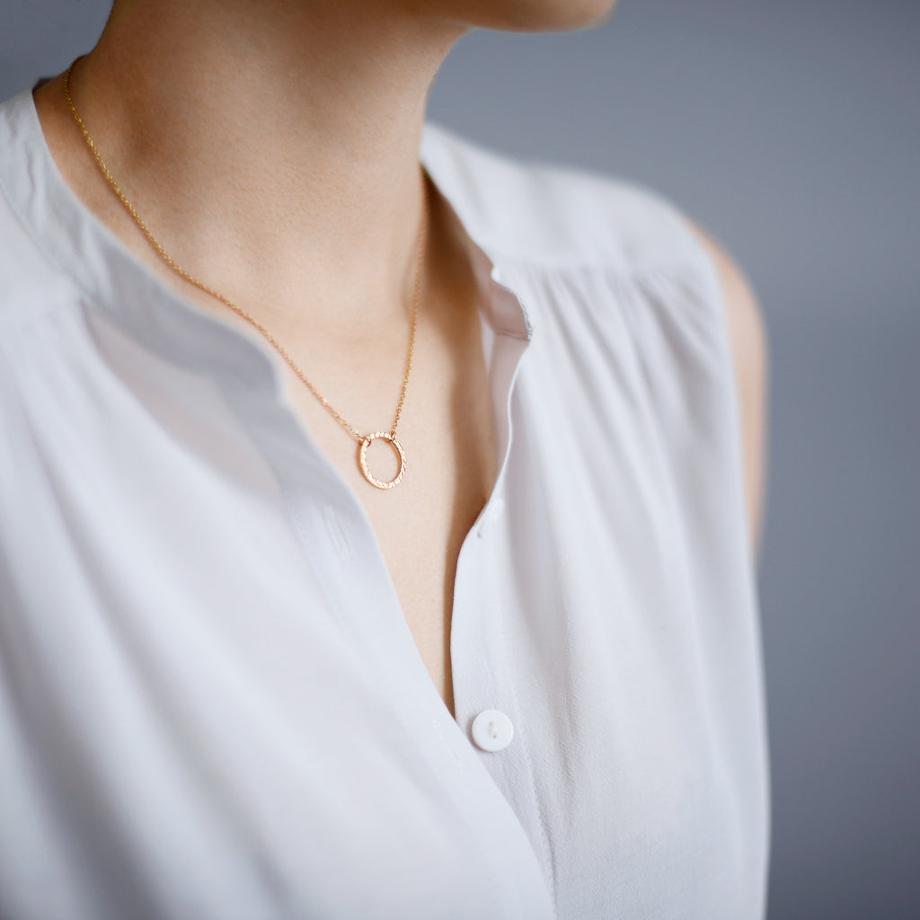 Eva Necklace with Pendant in Stainless Steel Lifestyle product photo