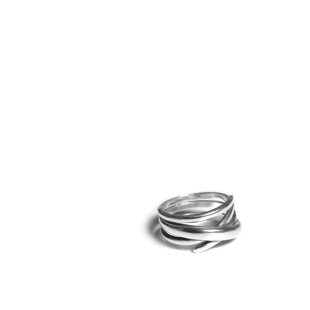 Four-band Ring in Sterling Silver Product photo