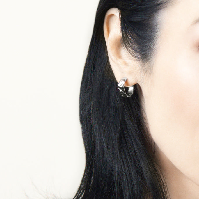 Grace Hoops in Sterling Silver Lifestyle photo