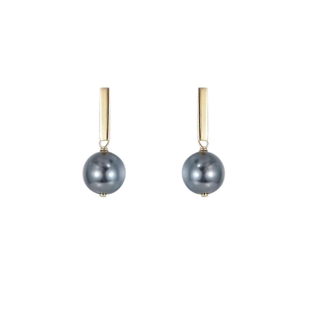 Joanna Earrings with Gray Pearls product photo