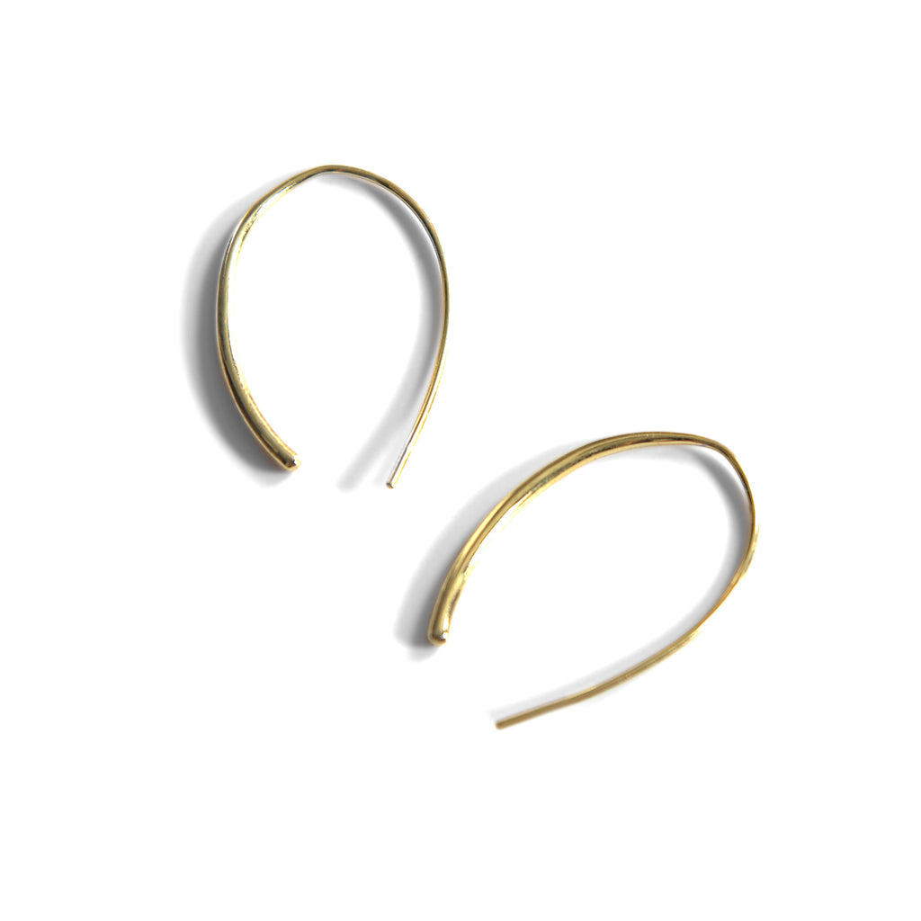 Mia Open Hoops in Gold Plated product photo