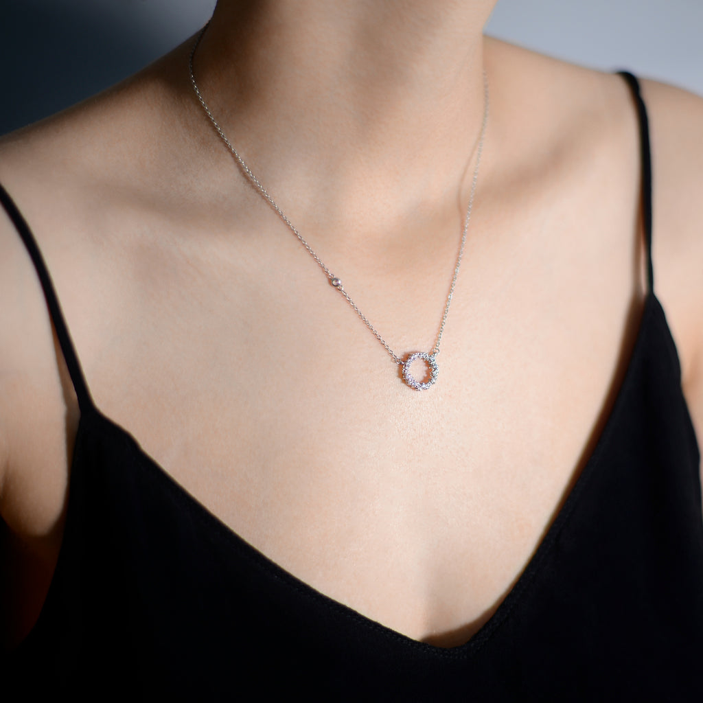 Nuance Necklace with Pendant in Sterling Silver Lifestyle photo