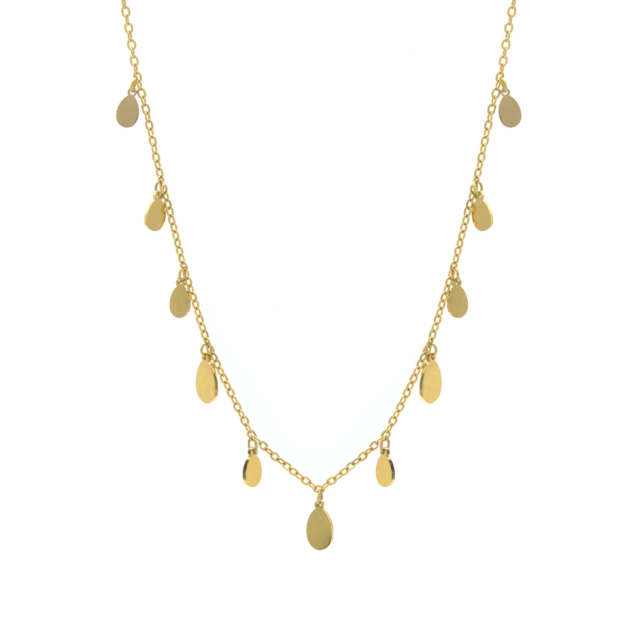 Nuance Necklace with Pendants in Gold Plated