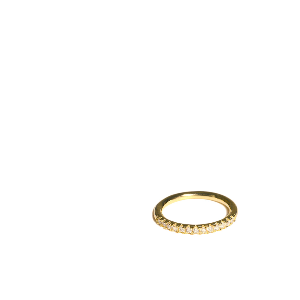 Nuance Ring with Stones in Gold Plated Product photo