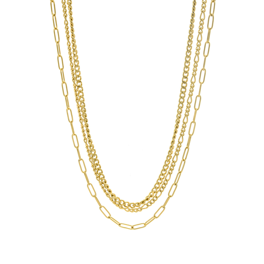 Sienna Layered Necklace in Gold Plated product photo
